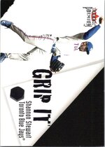 2001 Fleer Premium Grip It and Rip It #4GR Carlos Delgado|Shannon Stewart