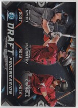 2019 Bowman Chrome Draft Draft Progression Trios #DPR-ARI Corbin Carroll|Jake Mccarthy|Pavin Smith
