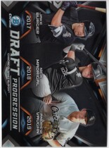 2019 Bowman Chrome Draft Draft Progression Trios #DPR-CWS Andrew Vaughn|Jake Burger|Nick Madrigal