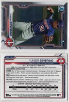 2021 Bowman Chrome Prospects #BCP-140 Yunior Severino