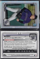2020 Bowman Chrome Draft Refractor #BD-109 Sam Weatherly