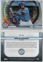 2020 Bowman Chrome Scouts Top 100 Refractor #BTP-100 Ronaldo Hernandez