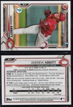 2021 Bowman Draft 1st Edition #BD-8 Andrew Abbott