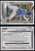 2021 Bowman Draft 1st Edition #BD-106 Carter Jensen