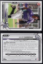 2021 Bowman Draft #BD-30 Julio Carreras