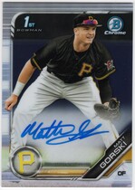 2019 Bowman Chrome Draft Autos #CDA-MG Matt Gorski