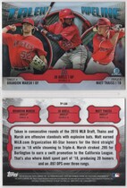 2019 Bowman Chrome Talent Pipeline #TP-LAA Brandon Marsh|Jo Adell|Matt Thaiss