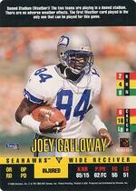 1995 Donruss Red Zone Update #86 Joey Galloway