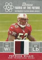 2007 Bowman Fabric of the Future #FF-PW Patrick Willis
