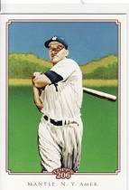 2010 Topps 206 No Number Variation #NNO Mickey Mantle