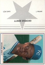 1988 Broder Gray Star Series 1 White Border #21 George Brett