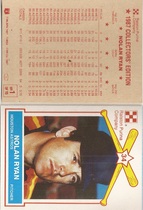 1987 Ralston Purina Sheet Cut #1 Nolan Ryan