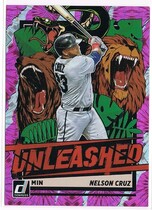 2021 Donruss Unleashed Pink Fireworks #UNL12 Nelson Cruz