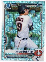 2021 Bowman Chrome Mega (Mojo Refractor) #BCP-125 Aaron Sabato