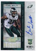 2013 Panini Contenders Cracked Ice #137 Earl Wolff
