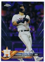 2018 Topps Chrome Purple Refractor #38 Marwin Gonzalez