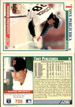 1991 Score Base Set #735 Tony Perezchica