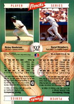 1992 Frenchs #17 Rickey Henderson|Darryl Strawberry