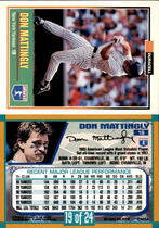1993 Duracell Power Players I #19 Don Mattingly