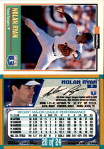 1993 Duracell Power Players I #20 Nolan Ryan