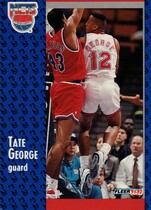 1991 Fleer Base Set #323 Tate George