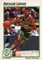 1991 NBA Hoops Base Set #13 Reggie Lewis