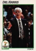 1991 NBA Hoops Base Set #235 Del Harris