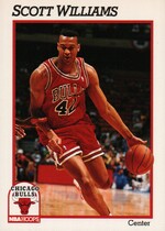 1991 NBA Hoops Base Set #346 Scott Williams
