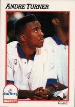 1991 NBA Hoops Base Set #447 Andre Turner