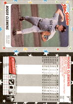 1988 Fleer Star Stickers #7 Roger Clemens