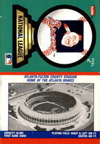 1988 Fleer Team Logo Stickers #5 Braves