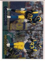 1996 Upper Deck Silver Helmet Cards #NW4 Isaac Bruce|Kevin Carter