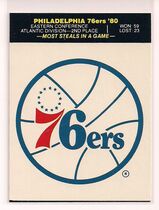 1980 Fleer NBA Logo Stickers Puzzle Backs #NNO Los Angeles Lakers