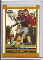 2003 Topps Draft Picks and Prospects Chrome Gold Refractors #155 Andre Woolfolk