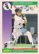 1992 Score Base Set #814 Don Wakamatsu