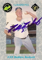 1990 Classic Draft Picks #25 Robbie Beckett