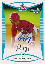 2008 Bowman Draft Prospects #BDPP15 Niko Vasquez