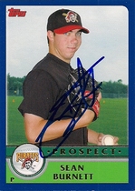 2003 Topps Traded #T165 Sean Burnett