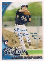 2010 Topps Update #US-296 Lance Zawadzki