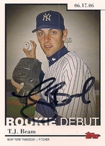 2006 Topps Update and Highlights Rookie Debut #RD-42 T.J. Beam