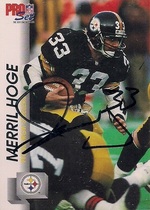 1992 Pro Set Base Set #628 Merrill Hoge