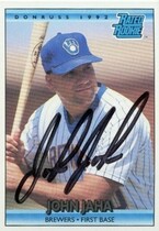 1992 Donruss Base Set #398 John Jaha