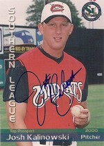 2000 Grandstand Southern League Top Prospects #NNO Josh Kalinowski