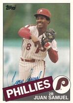1985 Topps Super #28 Juan Samuel