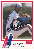 1984 Team Issue Montreal Expos Stuart #12 Gary Lucas