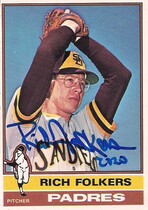 1976 O-Pee-Chee OPC Base Set #611 Rich Folkers