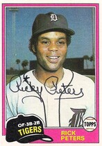 1981 Topps Base Set #177 Rick Peters