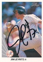 1990 Leaf Base Set #465 Jim Leyritz