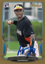 2013 Bowman Gold #131 Adeiny Hechavarria