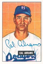 1986 Card Collectors Company 1951 Bowman Reprint #152 Cal Abrams